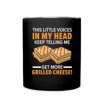 Voices in my head telling me that I am - Full Colour Mug - black - Front