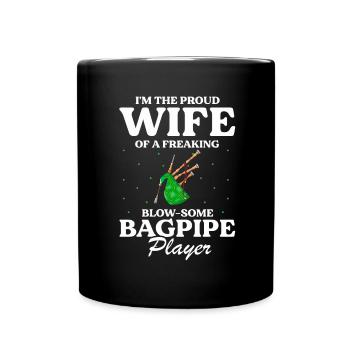 Conception de cornemuse pour Scotland Pride et cornemuse - Mug uni - noir - Devant