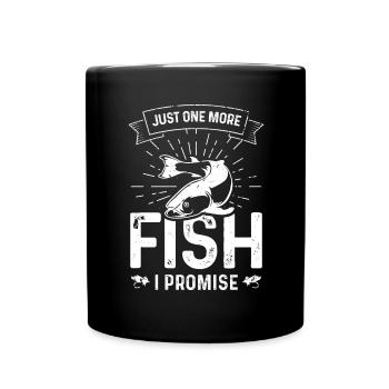 Plus qu’un poisson que je promets - Mug uni - noir - Devant
