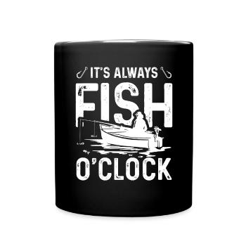 C’est toujours l’horloge à poisson - Mug uni - noir - Devant
