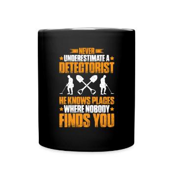 Détecteur Sondler Détecteur de métaux - Mug uni - noir - Devant