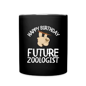 Future Zoologist Birthday Wildlife - Full Colour Mug - black - Front
