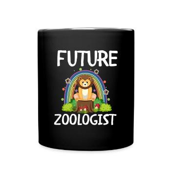 Future Zoologist Birthday Wildlife - Full Colour Mug - black - Front