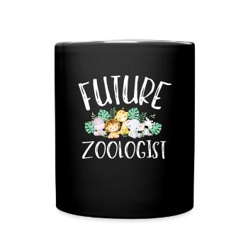 Future Zoologist Birthday Wildlife - Full Colour Mug - black - Front