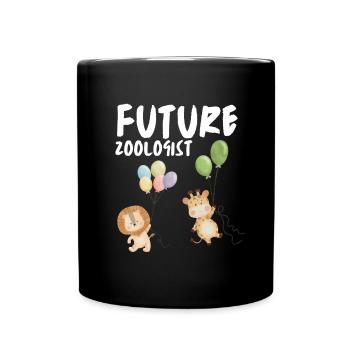 Future Zoologist Birthday Wildlife - Full Colour Mug - black - Front
