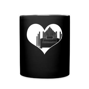 Organ Organist Heart Organist - Full Colour Mug - black - Front