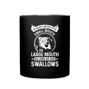 Peu importe qu’il soit petit ou grand, tant qu’il est - Mug uni - noir - Devant