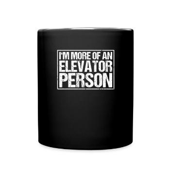 Elevator Fitter Elevator Mechanic Elevator Mechanic - Full Colour Mug - black - Front