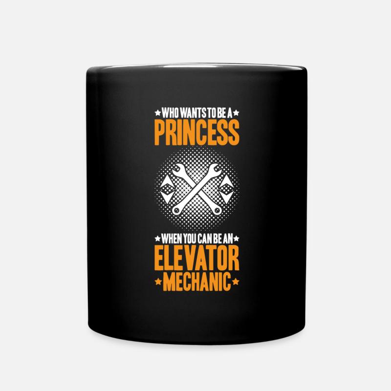 Monteur d’ascenseur Mécanicien d’ascenseur Mécanicien d’ascenseur - Mug uni - noir