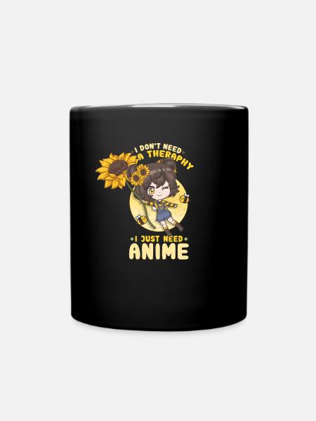 Je n’ai pas besoin de thérapie, j’ai juste besoin d’anime - Mug uni - noir