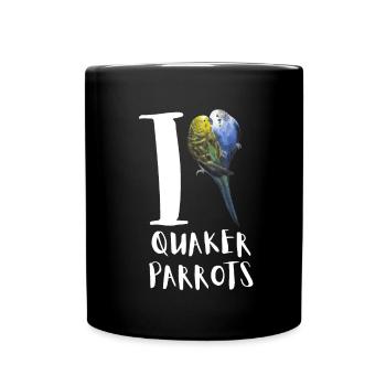Blue Quaker Parrot Maman - Mug uni - noir - Devant