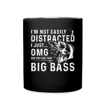 I'm not easily distracted I'm just OM - Full Colour Mug - black - Front