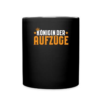 Aufzugsmonteur Aufzugsmechaniker Elevator Mechanic - Tasse einfarbig - Schwarz - Vorne
