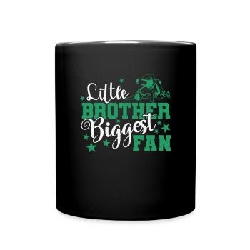 Little Brother Biggest Fan Wrestling Show Fight - Mug uni - noir - Devant