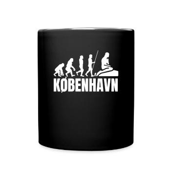 Kobenhavn Denmark Danish Kobenhaven Mermaid - Full Colour Mug - black - Front