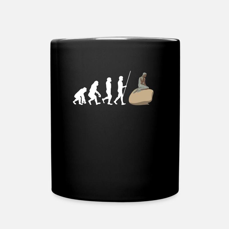 Kobenhavn Denmark Danish Kobenhaven Mermaid - Tasse einfarbig - Schwarz