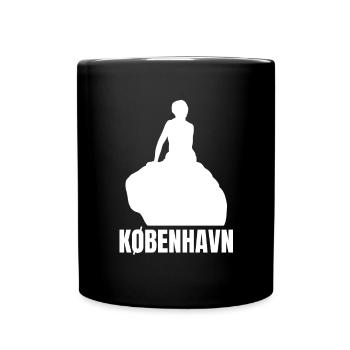 Kobenhavn Denmark Danish Kobenhaven Mermaid - Full Colour Mug - black - Front