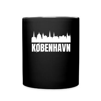 Kobenhavn Denmark Danish Kobenhaven Mermaid - Full Colour Mug - black - Front