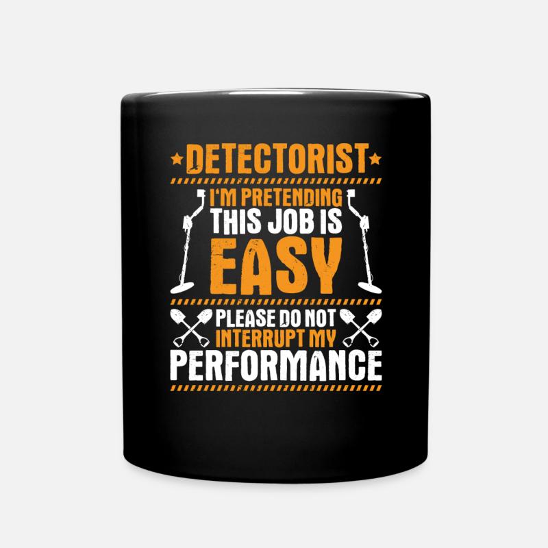 Detectorist Sondler Metal Detectorist - Full Colour Mug - black