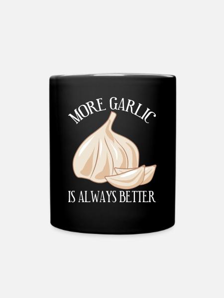 More Garlic - Tasse einfarbig - Schwarz