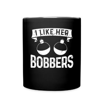 Ich mag ihre Bobber - Tasse einfarbig - Schwarz - Vorne