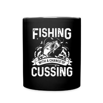 Pêcher avec une chance de jurer - Mug uni - noir - Devant