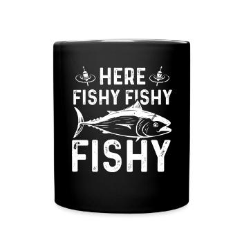 Here Fischi Fischi Fischi - Full Colour Mug - black - Front