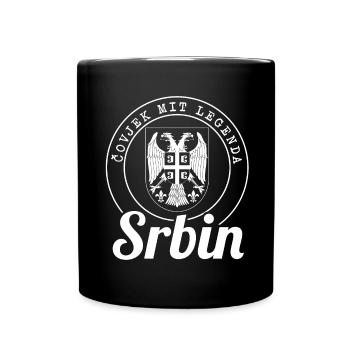 Covjek avec Legenda - Srbin Srbija Serbie - Mug uni - noir - Devant