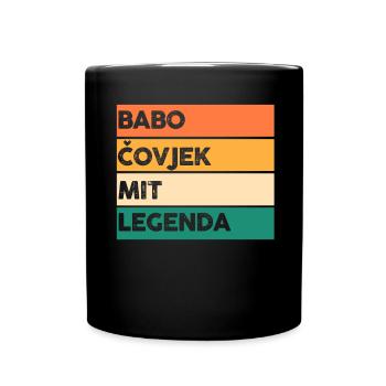 Babo Bosnien Vater Bosnischer Papa Balkan Bosna - Tasse einfarbig - Schwarz - Vorne