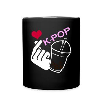 Kpop Bubble Tea Korean Popmusik K-Pop - Tasse einfarbig - Schwarz - Vorne