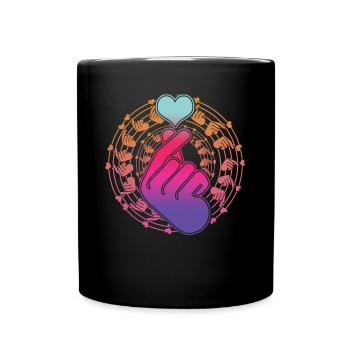 Kpop K-Pop Korean Popmusic - Tasse einfarbig - Schwarz - Vorne