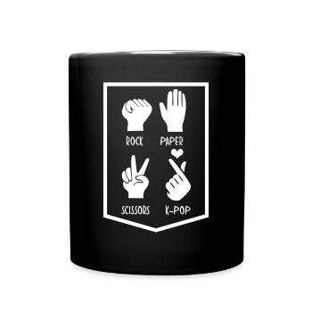 Kpop Herz Korean Popmusik K-Pop - Tasse einfarbig - Schwarz - Vorne