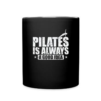 Pilates is always a good Idea Powerhouse - Full Colour Mug - black - Front