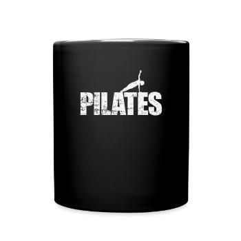Pilates Yoga Powerhouse Fitness - Full Colour Mug - black - Front