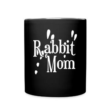 Rabbit Mama Rabbit Rabbit Paw Rabbit - Full Colour Mug - black - Front