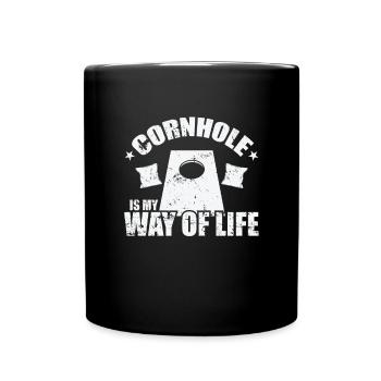 Cornhole est mon passe-temps de jeu de mode de vie - Mug uni - noir - Devant