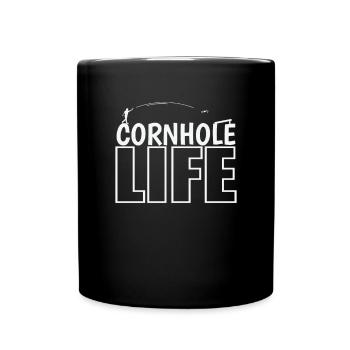 Cornhole Life Game Leisure Hobby - Full Colour Mug - black - Front