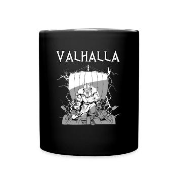 Valhalla I Viking Warrior I Odin I Viking Ship - Mug uni - noir - Devant