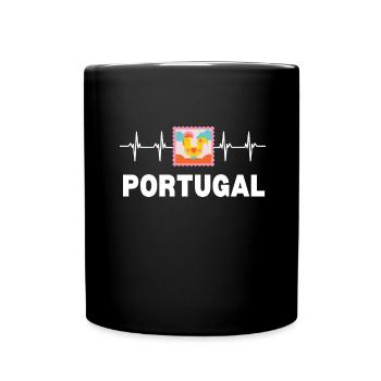 Galo De Barcelos Portuguese Rooster - Tasse einfarbig - Schwarz - Vorne
