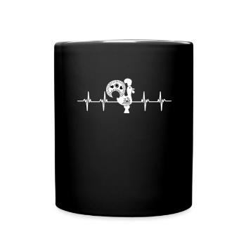 Galo De Barcelos Portuguese Rooster - Tasse einfarbig - Schwarz - Vorne