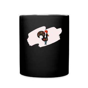 Galo De Barcelos Portuguese Rooster - Tasse einfarbig - Schwarz - Vorne