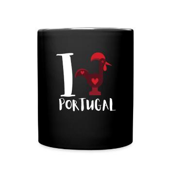 Galo De Barcelos Portuguese Rooster - Tasse einfarbig - Schwarz - Vorne