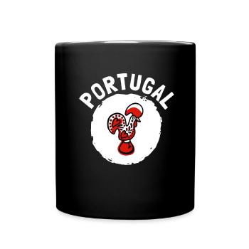 Galo De Barcelos Portuguese Rooster - Tasse einfarbig - Schwarz - Vorne