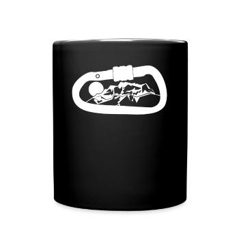 Montagnes Zugspitze Carabiner Alpinisme - Mug uni - noir - Devant