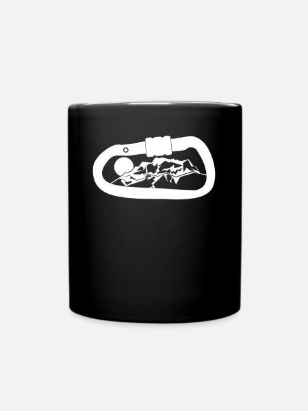 Montagnes Zugspitze Carabiner Alpinisme - Mug uni - noir