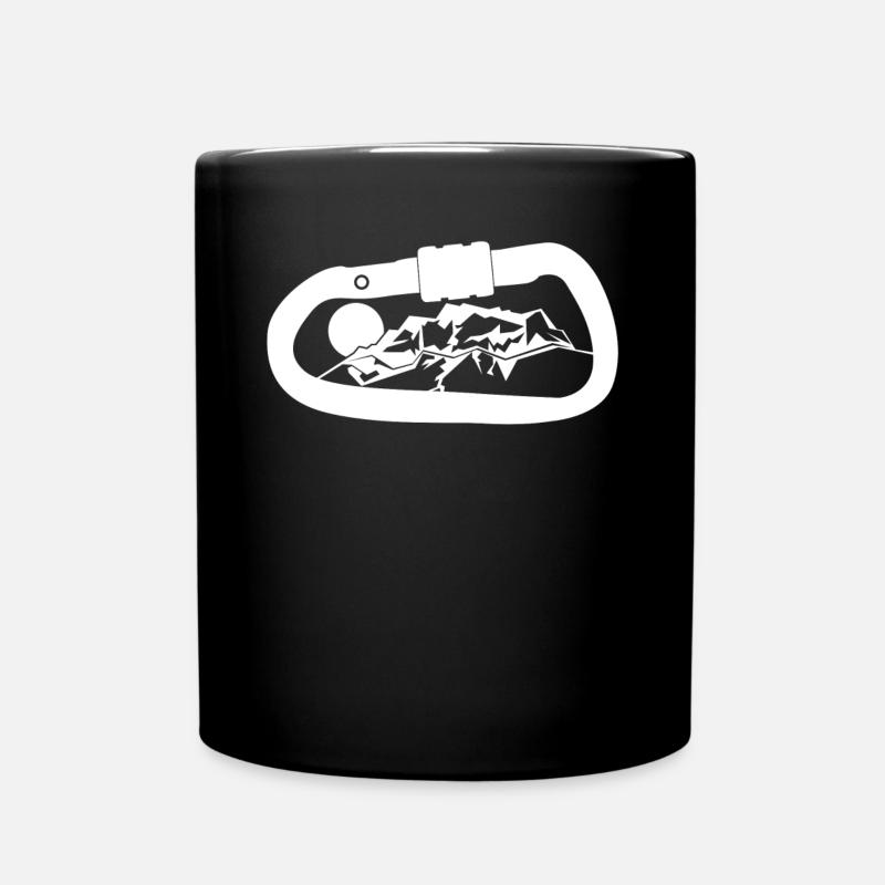 Montagnes Zugspitze Carabiner Alpinisme - Mug uni - noir