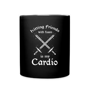 Larping pour les jeux de rôle fantastiques et les combats à l’épée - Mug uni - noir - Devant