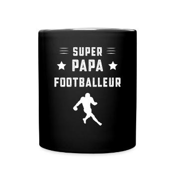 super papa footballeur papa football US cadeau - Mug uni - noir - Devant