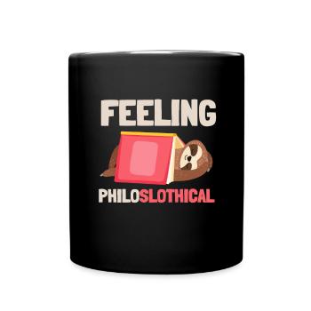 Philosophical Debate Feeling Philoslothical - Full Colour Mug - black - Front