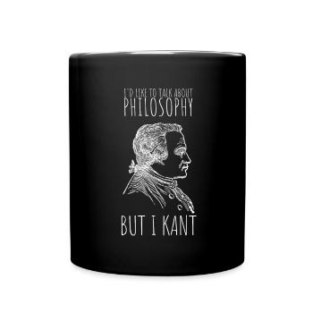 Débat philosophique Sentiment philoslothique - Mug uni - noir - Devant